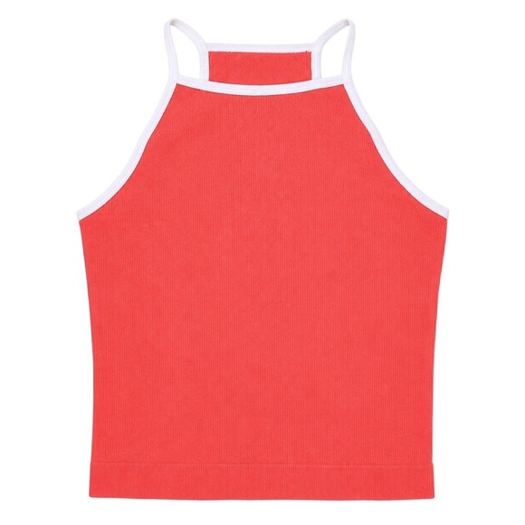 DSG Tops - DSG Cami Womens XXS Cabana Coral Momentum Seamless Ribbed High Neck Tank Top NWT